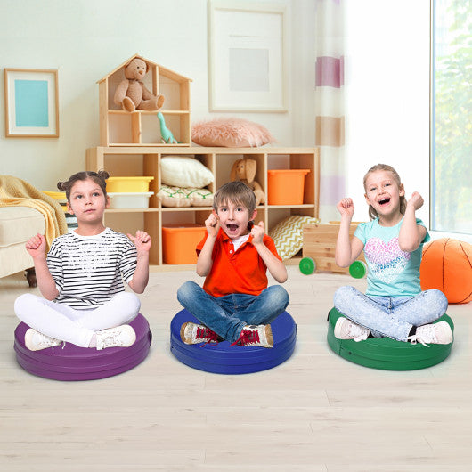 6 Pieces 15 Inch Round Toddler Floor Cushions for Kids-Multicolor