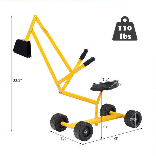 Heavy Duty Steel Frame Kid Ride-on Sand Digger