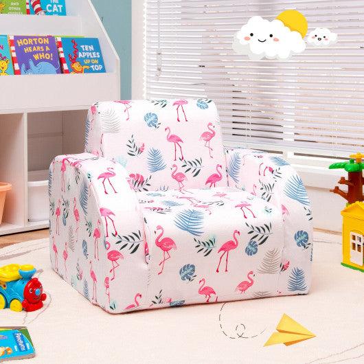 3-in-1 Convertible Kid Sofa Bed Flip-Out Chair Lounger for Toddler-Pink