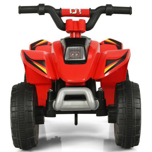 6V Kids Electric ATV 4 Wheels Ride-On Toy-Red