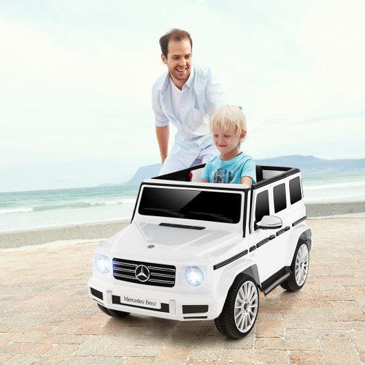 12V Battery Powered Mercedes-Benz G500 Kids Ride-on Car-White