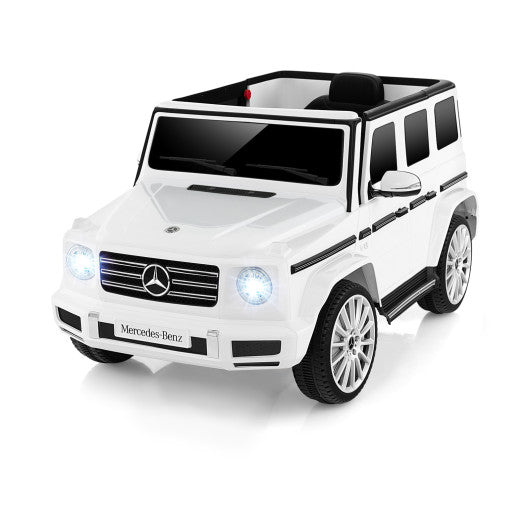 12V Battery Powered Mercedes-Benz G500 Kids Ride-on Car-White