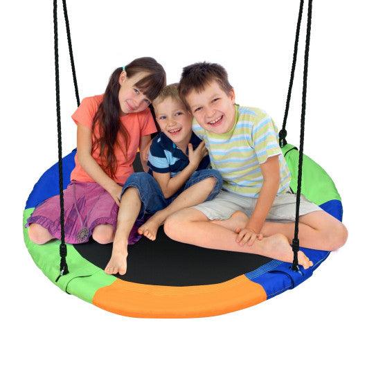 40-Inch Flying Saucer Tree Swing Outdoor Play Set with Easy Installation Process for Kids