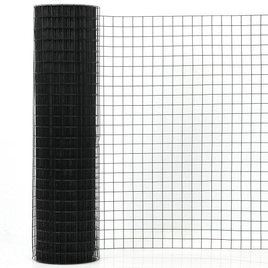 36 x 50 Inch Hardware Cloth 16 Gauge Black Vinyl Coated Welded Wire Mesh 1.5 Inch