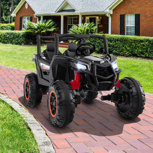 2-Seater Kids Ride on UTV with 2.4G Remote Control for over 3 Years Old Children-Black