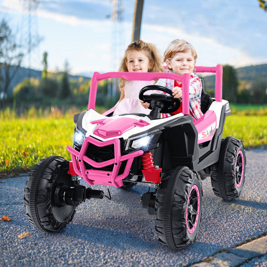 2-Seater Kids Ride on UTV with 2.4G Remote Control for over 3 Years Old Children-Pink