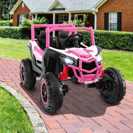 2-Seater Kids Ride on UTV with 2.4G Remote Control for over 3 Years Old Children-Pink