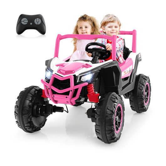 2-Seater Kids Ride on UTV with 2.4G Remote Control for over 3 Years Old Children-Pink