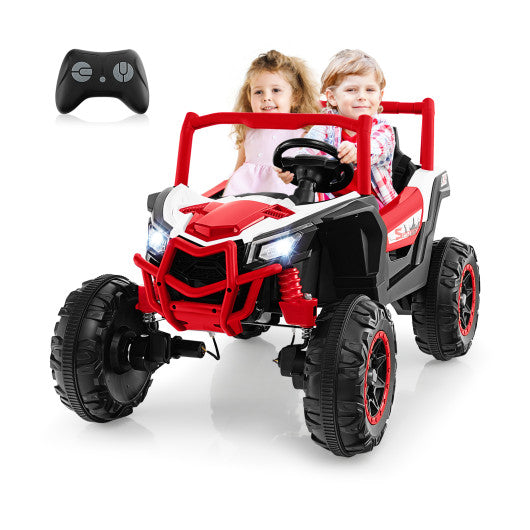 2-Seater Kids Ride on UTV with 2.4G Remote Control for over 3 Years Old Children-Red