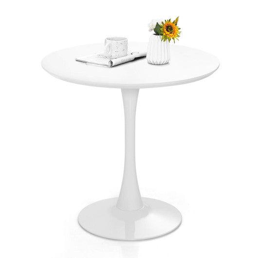 32 Inch Modern Tulip Round Dining Table with MDF Top-White