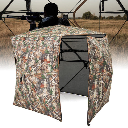 360° One Way See Through Hunting Blind Ground Blind with Portable Carrying Bag