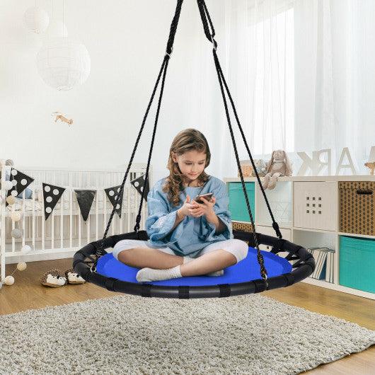 40 Inch Flying Saucer Round Swing Kids Play Set-Blue