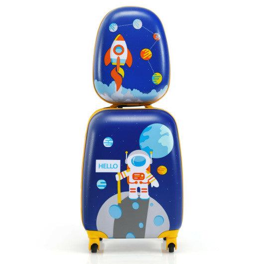 2 Pieces Kids Luggage Sets with Backpack and Suitcase for Travel