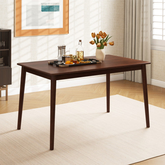 48 Inches Wooden Dining Table for 4 People-Brown