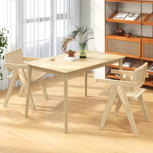 48 Inches Wooden Dining Table for 4 People-Natural