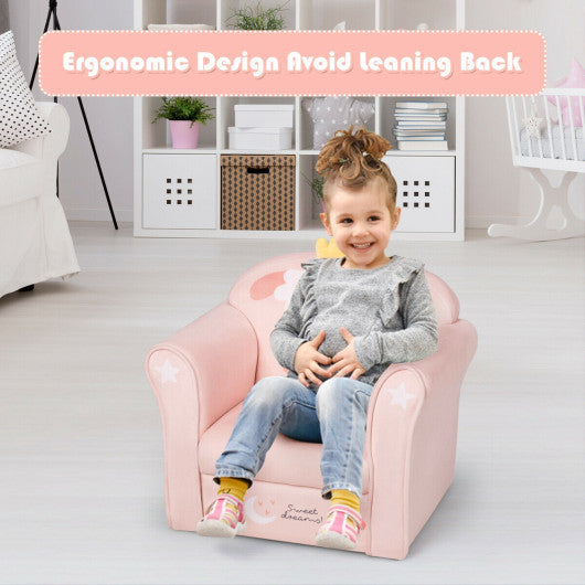 Kids Lamb Sofa Children Armrest Couch