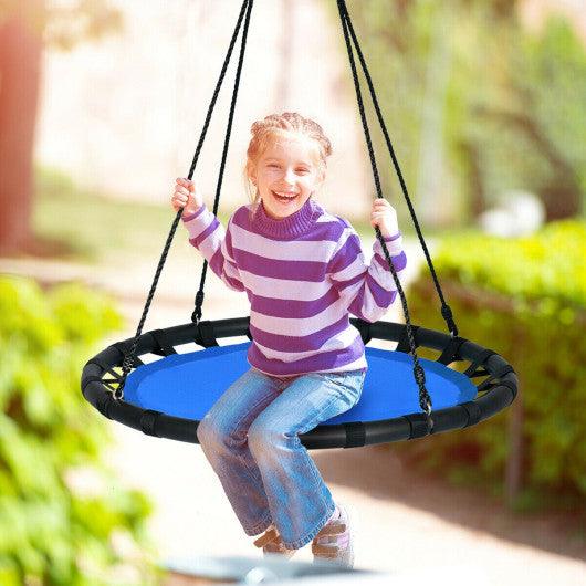 40 Inch Flying Saucer Round Swing Kids Play Set-Blue