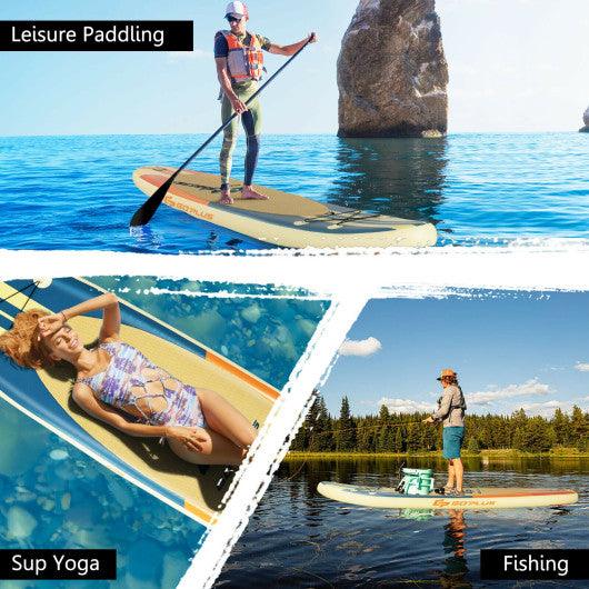 Inflatable Stand Up Paddle Board Surfboard with Bag Aluminum Paddle and Hand Pump-M