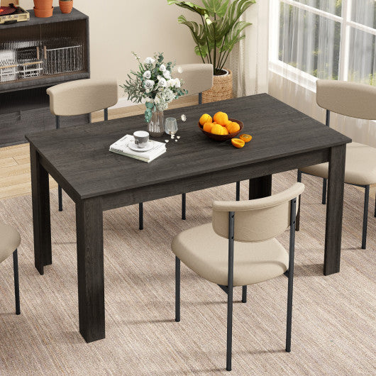 63 Inch Rectangular Modern Dining Kitchen Table-Gray