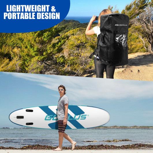 10 Feet Inflatable Stand Up Paddle Board 6 Inch Thick with Accessory Pack