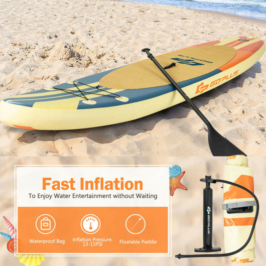 Inflatable Stand Up Paddle Board Surfboard with Bag Aluminum Paddle and Hand Pump-M