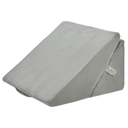 Adjustable Memory Foam Reading Sleep Back Support Pillow-Gray