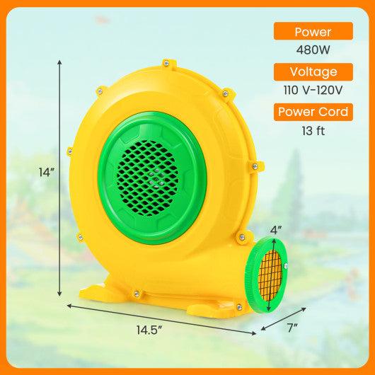 480W Air Blower Air Pump Fan with Convenient Handle and Ground Stakes-480W