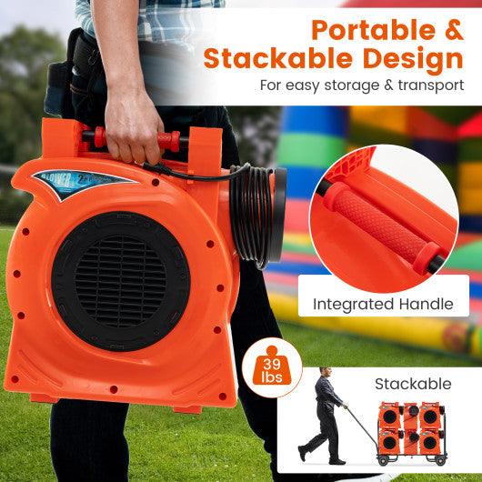 1500W 2 HP Commercial Air Blower for Giant Outdoor Inflatable Bounce House