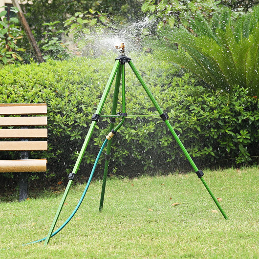 Impact Sprinkler on Tripod Base Set of 2 with 360 Degree Rotation-S
