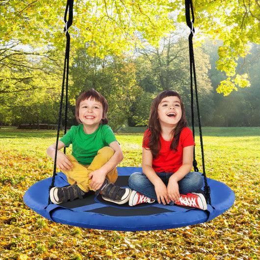 2-in-1 40 Inch Kids Hanging Chair Detachable Swing Tent Set-Blue