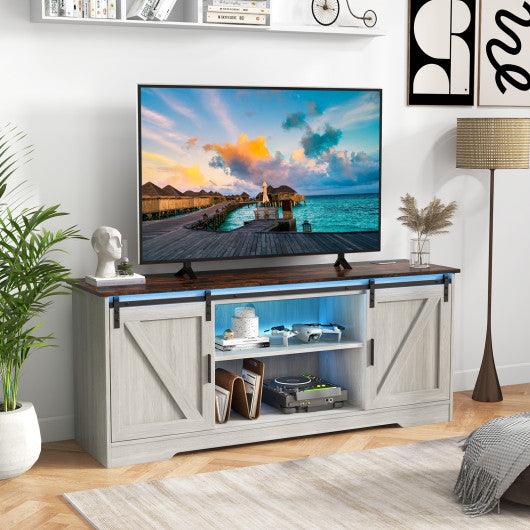 TV Stand for 65 Inch TVs Media Console Table for Living Room-Gray