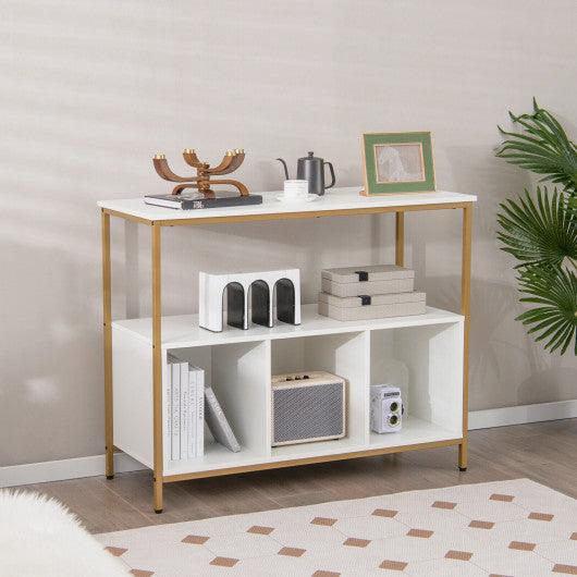 Modern Kitchen Buffet Sideboard with 3 Compartments-White