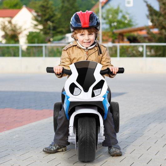 6V Kids 3 Wheels Riding BMW Licensed Electric Motorcycle-Blue