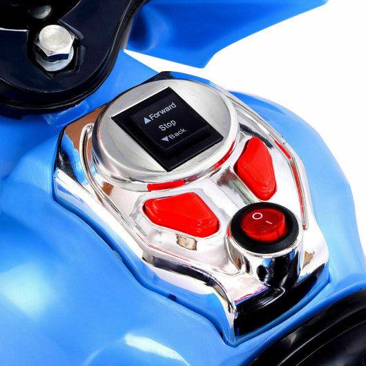 20-day Presell 3 Wheel Kids Ride On Motorcycle 6V Battery Powered Electric Toy Power Bicyle New-Blue