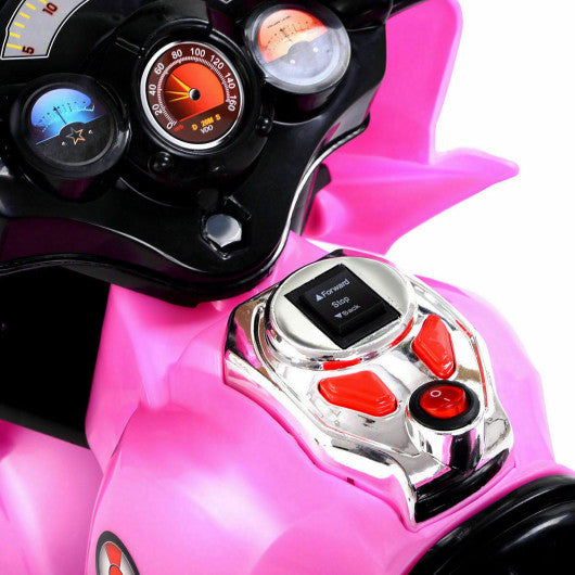 3 Wheel Kids 6V Battery Powered Electric Toy Motorcycle-pink