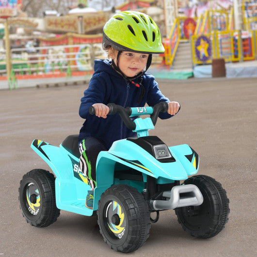 6V Kids Electric ATV 4 Wheels Ride-On Toy -Blue