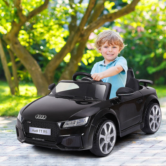 12V Kids Electric Ride on Car with Remote Control and Music Function-Black